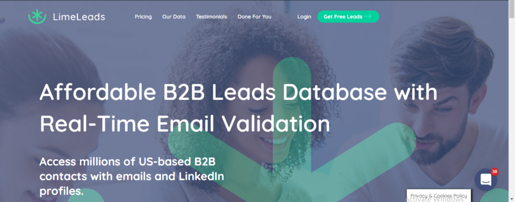 LimeLeads - Sales leads database
